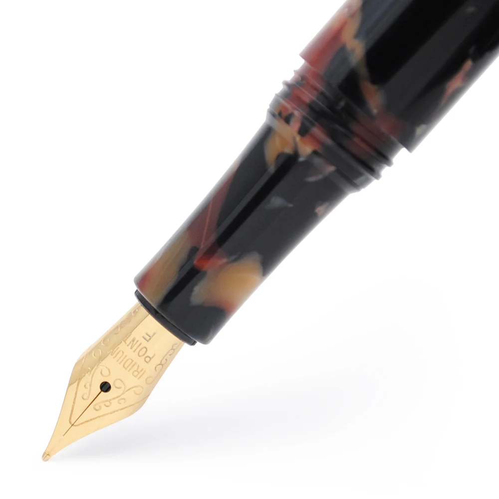 Высококачественная перьевая ручка из целлулоидной акриловой смолы с золотым