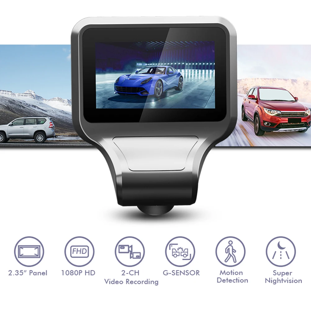 

2.45IN Dash Camera Recorder Driving Recorder Car Camera High Definition Night Vision Driving Recorder