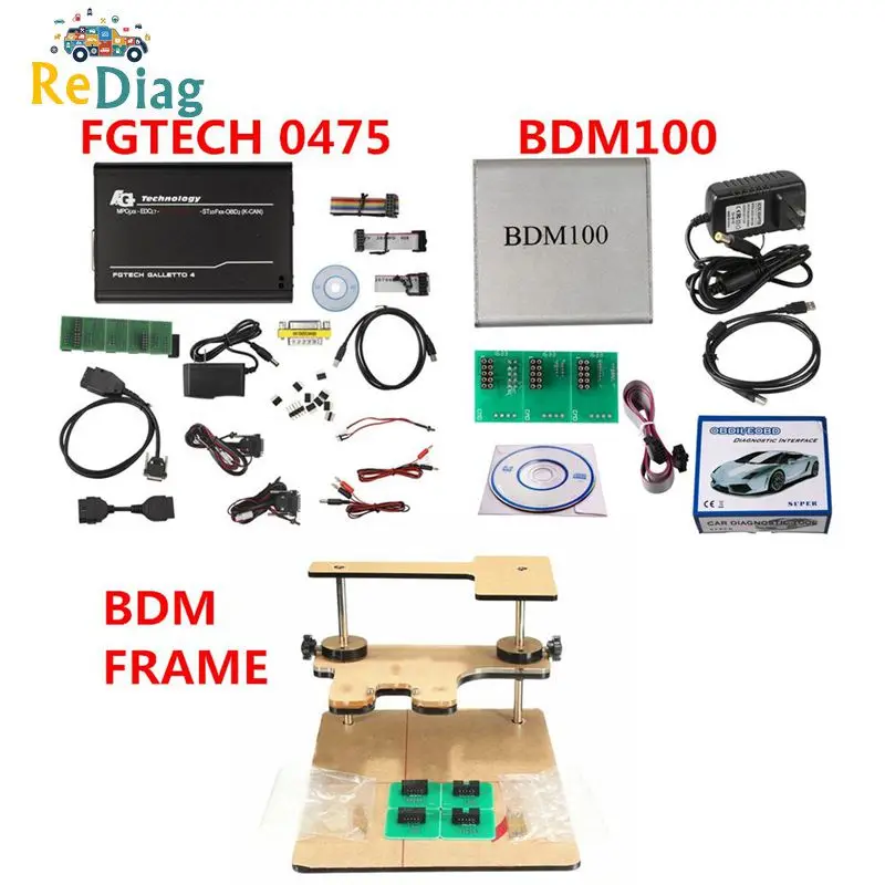 Инструмент для настройки чипа ECU FGTECH Galletto 4 V54 автомобильный Грузовик V1255 BDM100