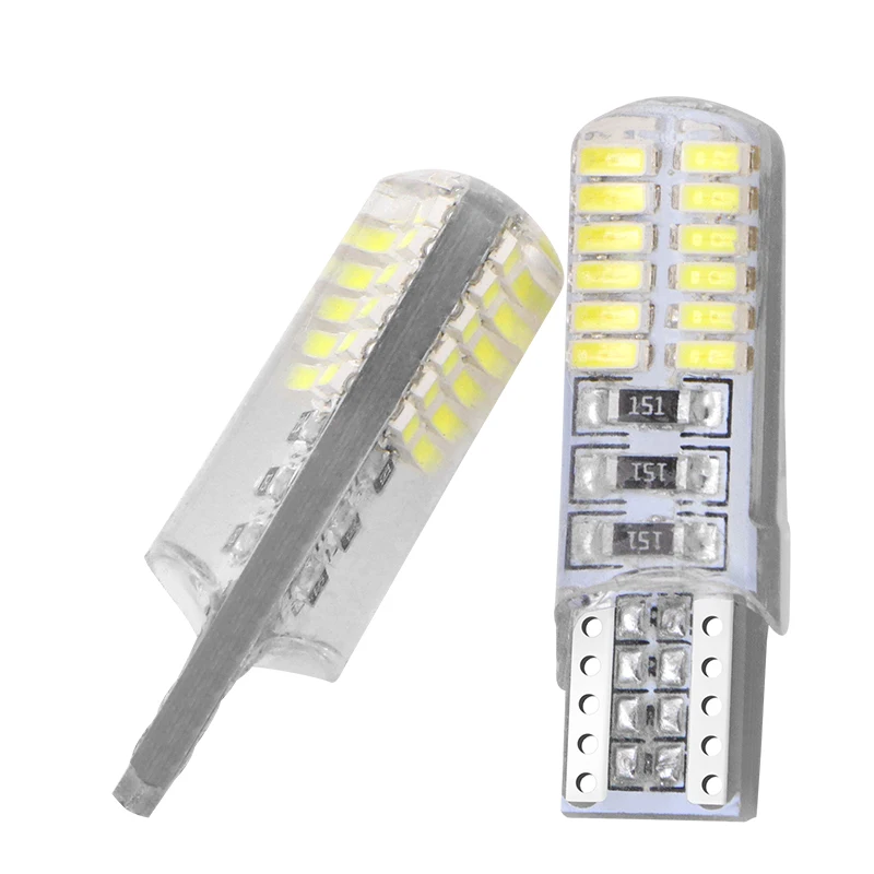 10 шт. Автомобильные светодиодные лампы T10 w5w 24smd Canbus автомобисветильник