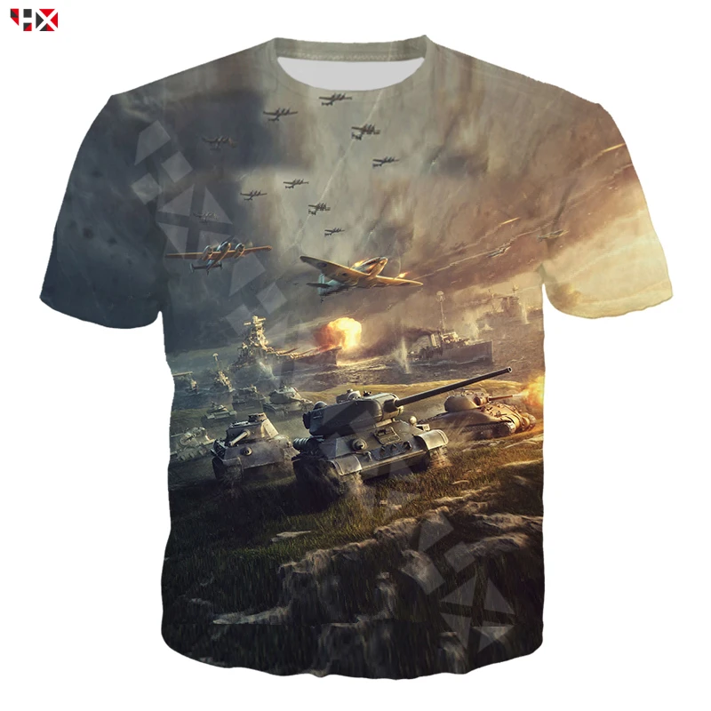 Игры World of Tanks футболка для мужчин/женщин Harajuku с коротким рукавом 3D принт мужские