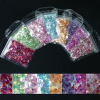 8 colors symphony heart nails glitter sequins star shape sequin colorful 3d diy sparkly nail art decorations bagged 5g sequins