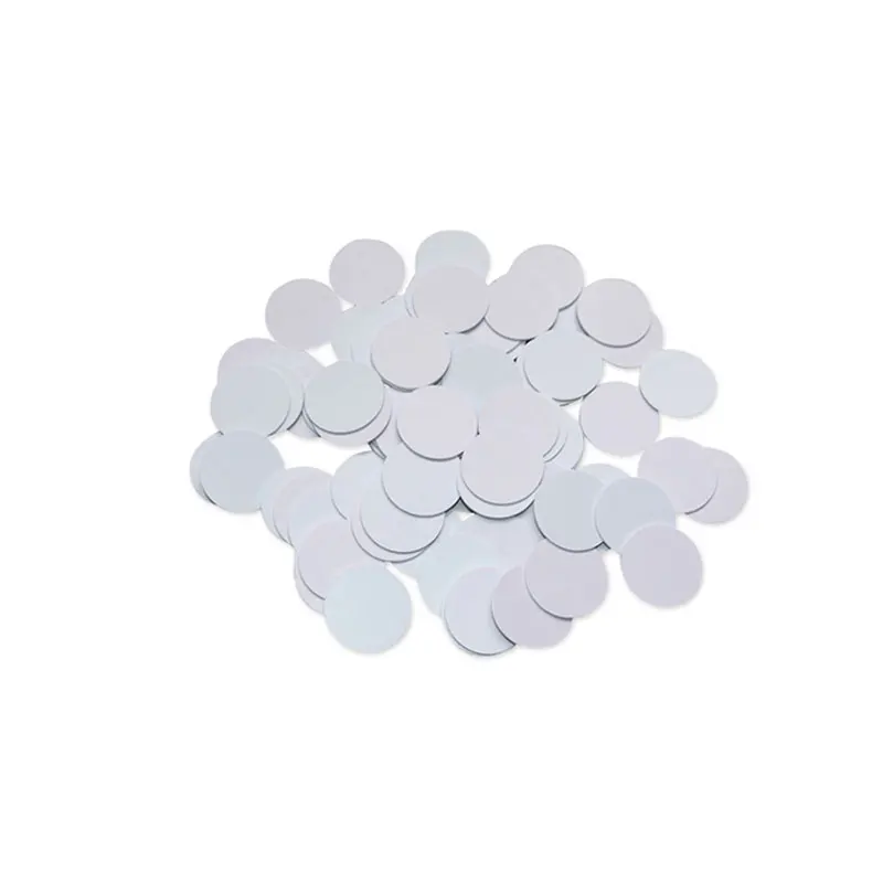 Sticker Coin-Card 125khz RFID EM4305 3M Adhesive Coin Card Rewritable Copy Clone Diameter 25mm 1/5pcs | Безопасность и защита