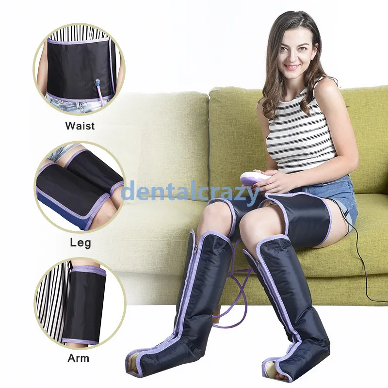 

Leg Wraps Foot Ankles Calf Therapy Relieve fatigue at home relax device Electric Circulation Air Compression Leg Massager