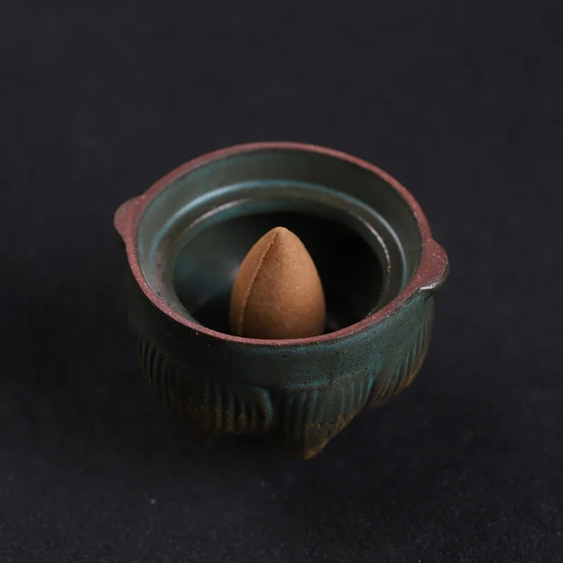 

Creative Lotus Shape Hanging Ball Backflow Incense Burner Ceramic Coil Hollow Incense Holderbruleur bougie Home Decor EA6XXL