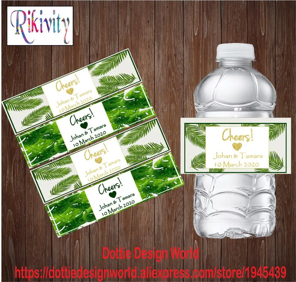 20 шт. наклейки на бутылки для воды|Украшения своими руками вечеринки| |