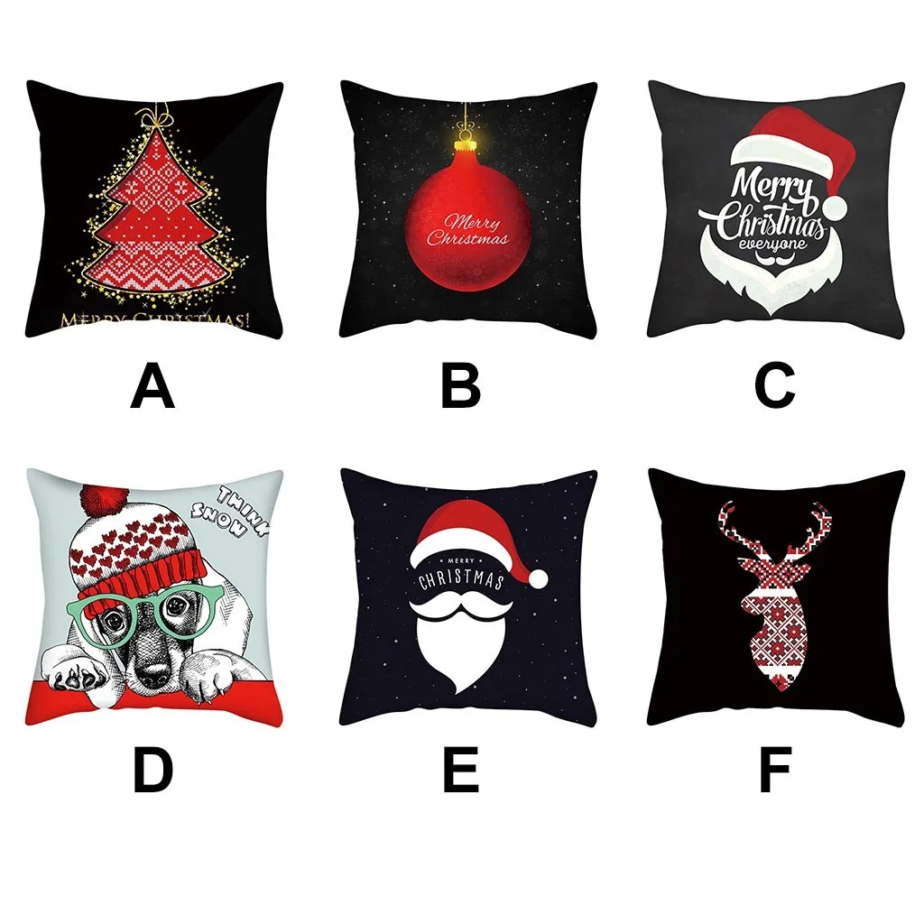 Наволочка чехол Санта Клаус принт старика диван-кровать наволочка для домашнего