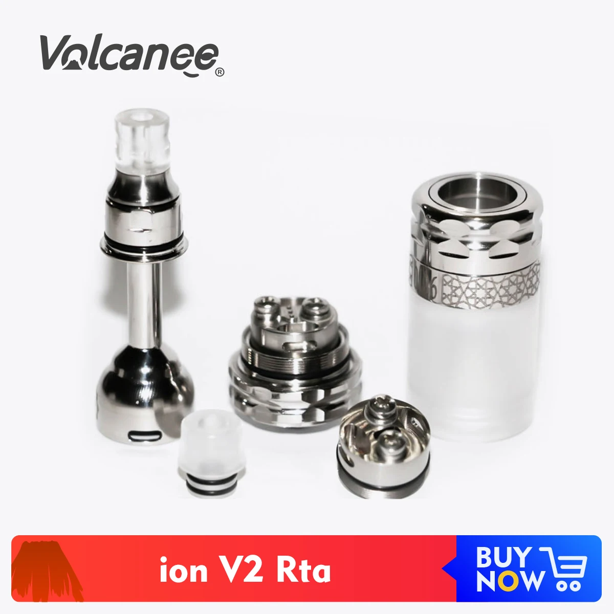 Volcanee ION V2 Стиль MTL RTA ремонтный бак 316 нержавеющая сталь 2 мл/4 мл емкость 23 мм
