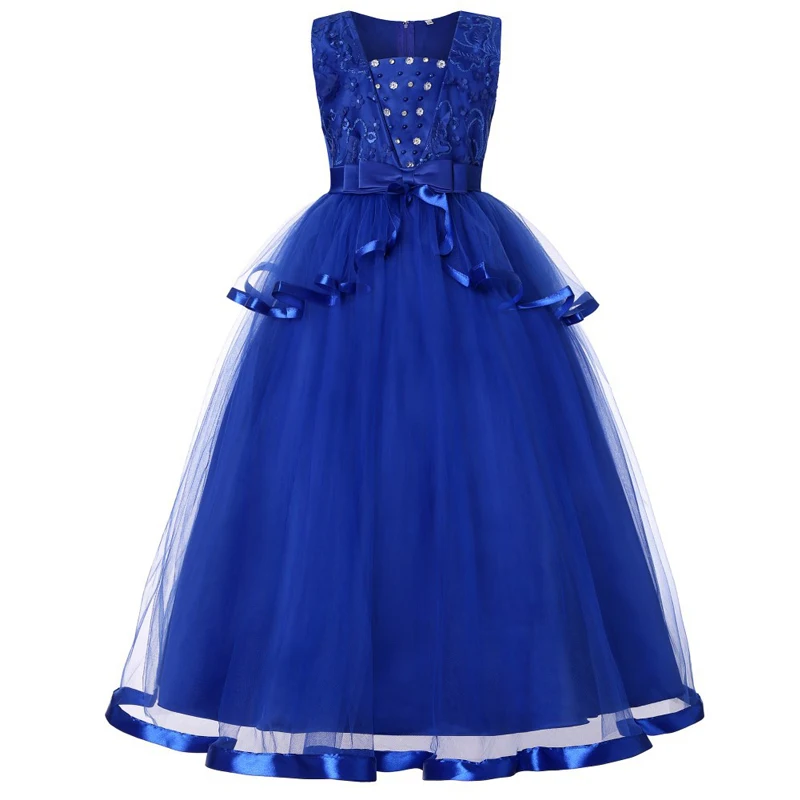 2019 Spring Flower Wedding Dress For Girl Kids Children Clothing Princess Dresses Girls Party Elegant 4 10 12 Years | Детская одежда и