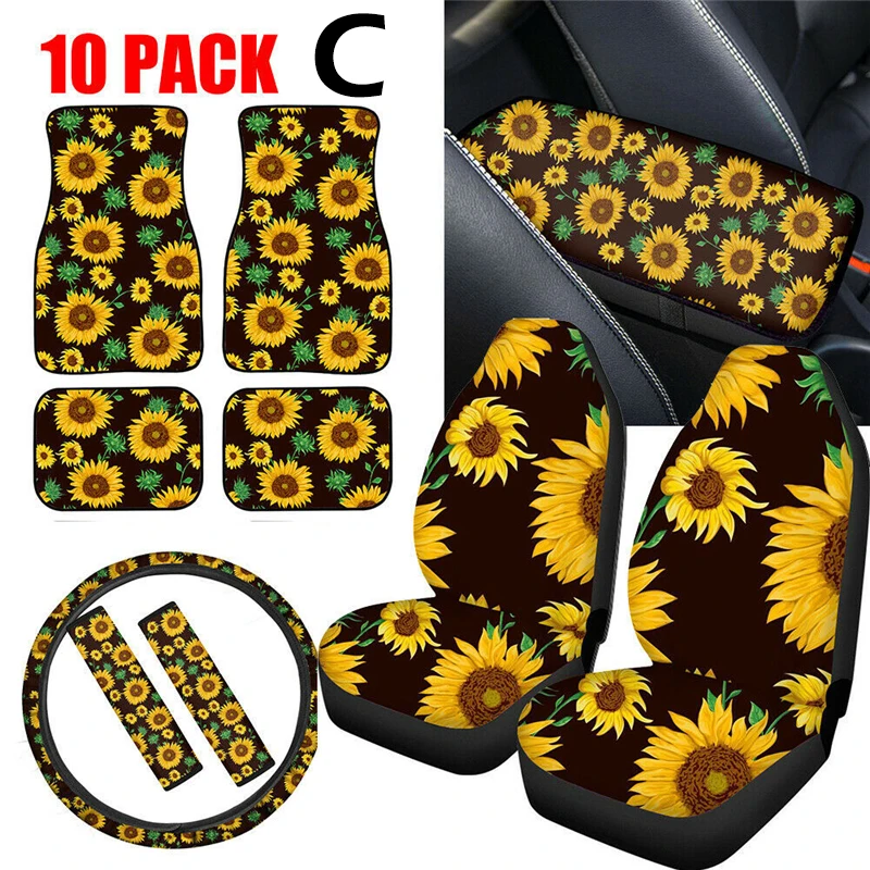 Offerte Fiore Di Modo Di Seta Del Ghiaccio Della Copertura Della Protezione Della Copertura Seggiolino Auto Universale Zerbino Cuscino Del Sedile SummerCar Accessori Contengono Piede Zerbino S