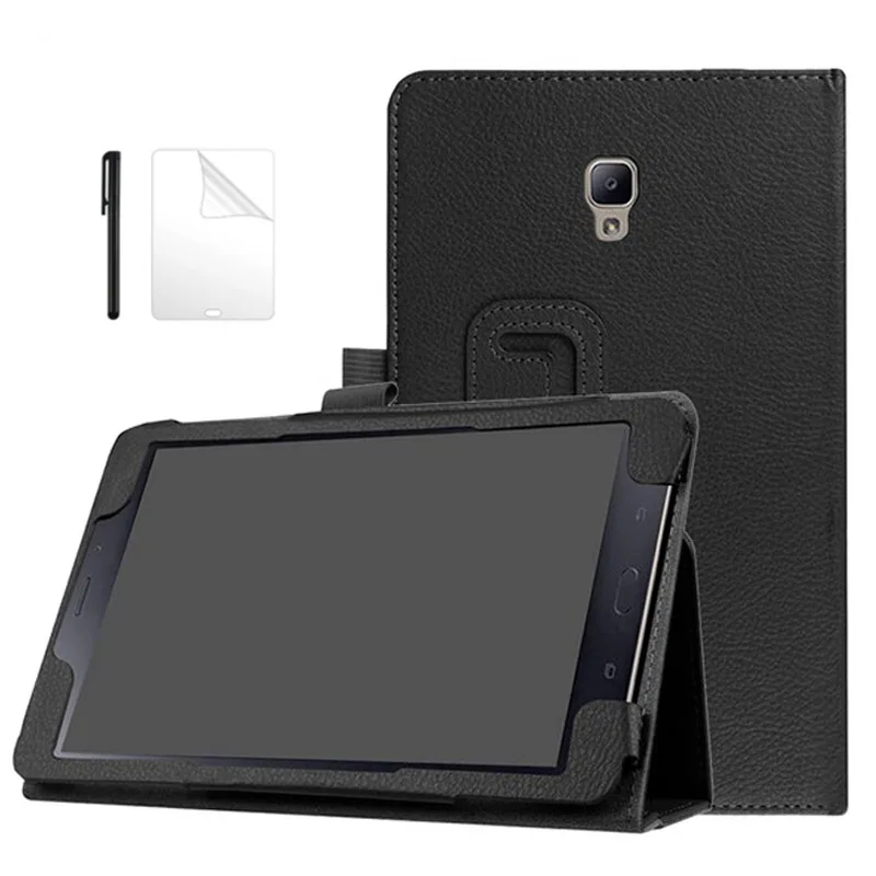 

Litchi Folio PU Leather Case for Samsung Galaxy Tab A2 A 8.0 2017 Cover for SM-T380 SM-T385 8.0 inch Tablet case + FilmPen