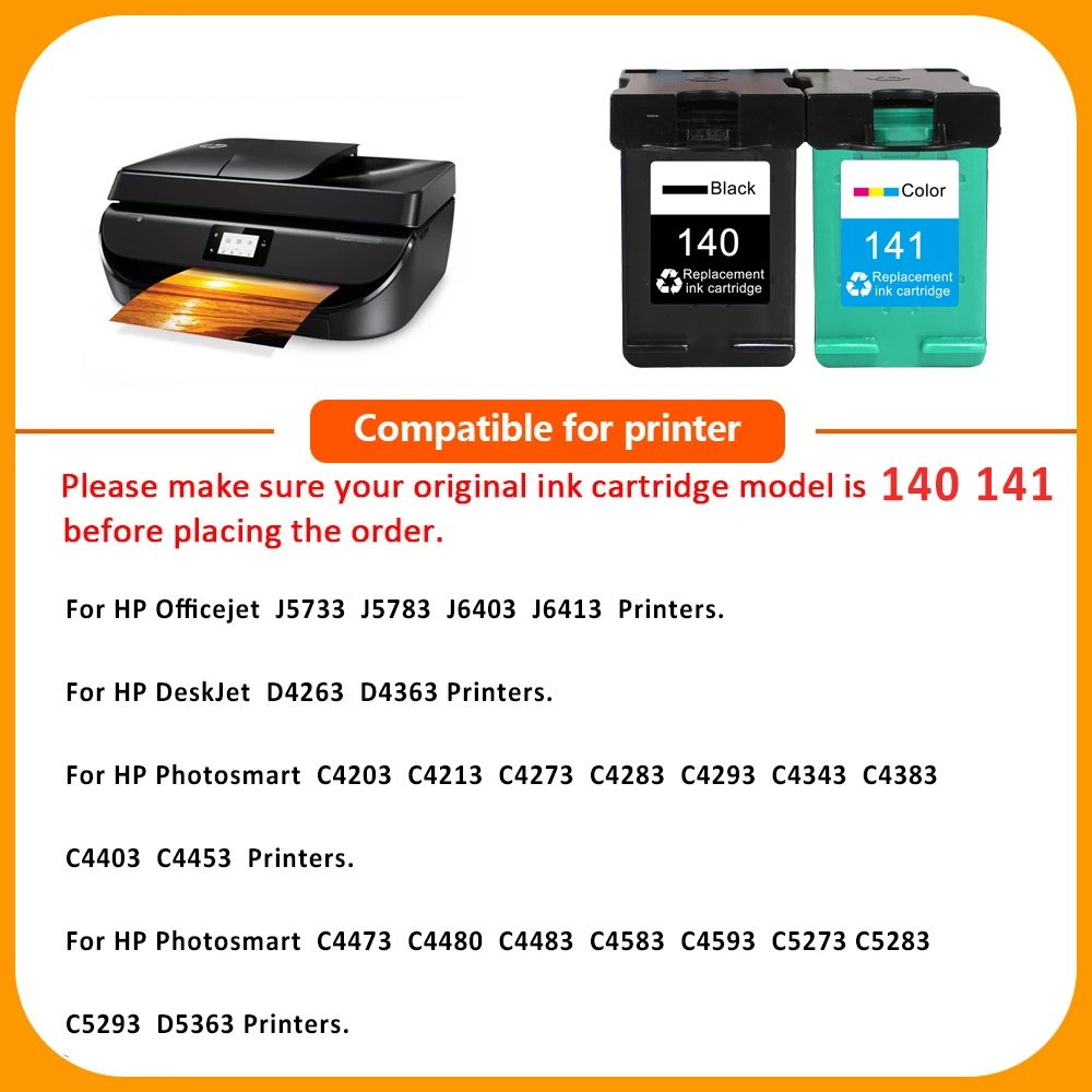 Картридж с чернилами SZX 140 картридж 141 для HP140 Photosmart C4273 Ink C4343 C4383 C4403 C4453