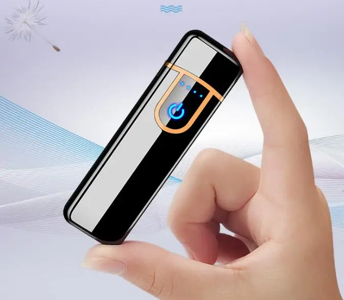 Ветронепроницаемая Зажигалка для зарядки ультра тонкая Персонализированная