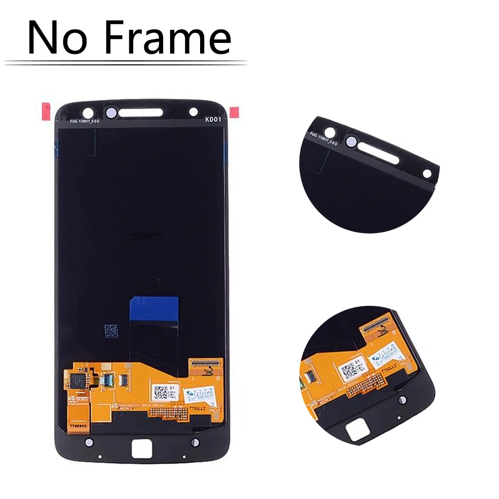 5," AMOLED для Motorola Moto Z Droid lcd сенсорный экран дигитайзер Рамка XT1650 XT1650-03 ЖК для MOTO Z Droid дисплей