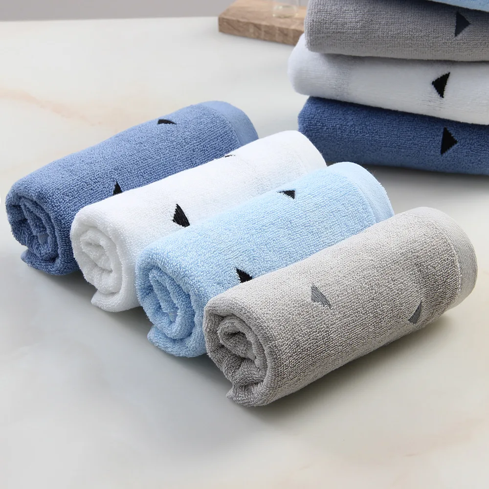 

Pure Cotton 4 Plain Color Towel Cotton Face Towel Household