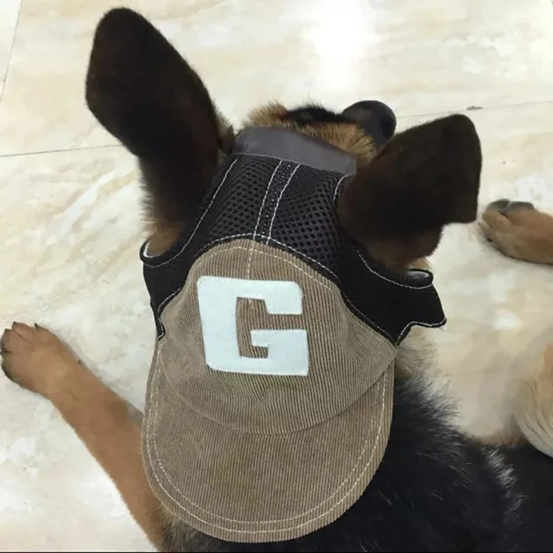 

Pet Dog Hats Breathable Cute Summer Baseball Sun Cap With Ear Holes For Small Medium Large Dog Outdoor Accessories Pet Fashion