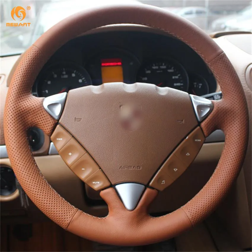 MEWANT коричневые аксессуары из натуральной кожи для Porsche Cayenne 2007-2010 запчасти