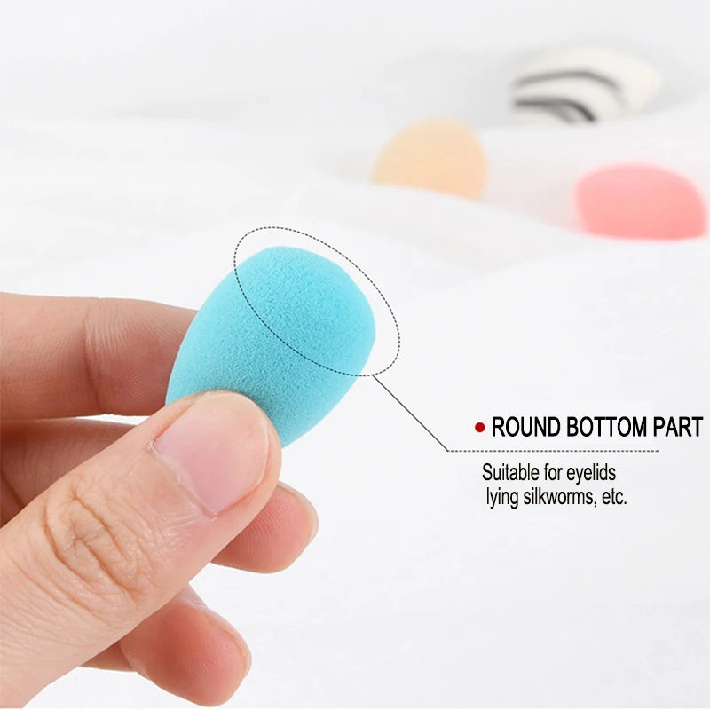 4pcsMini губка для макияжа форма капли воды макияж основа пуховка консилер пудра