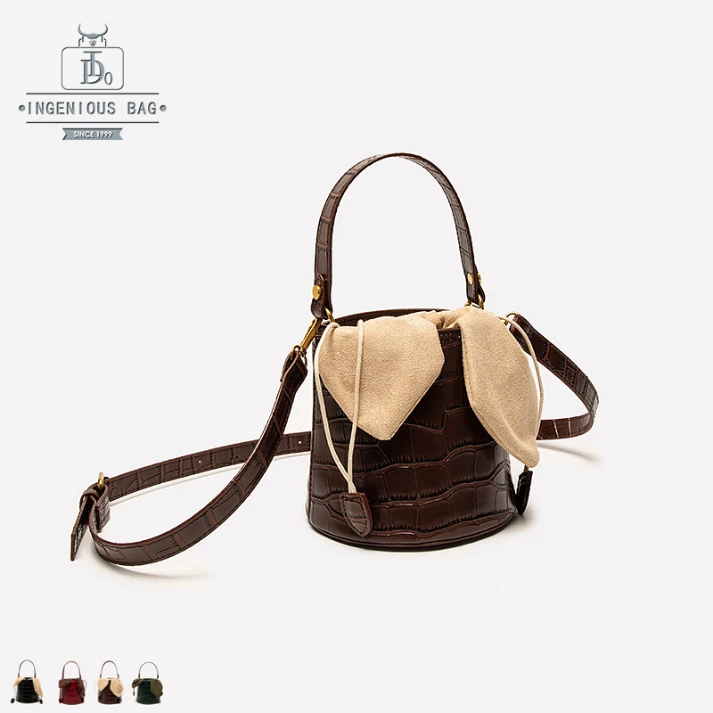 Сумка-мешок женские сумки винтажные маленькие из искусственной кожи Роскошные