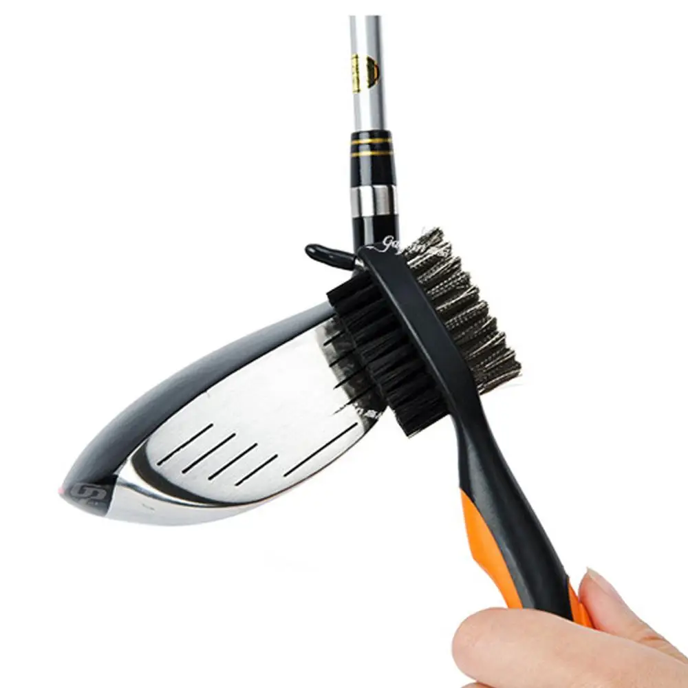 Гольф клуба щеточка для чистки из мягкого нейлона и шифона со вставками в полоску