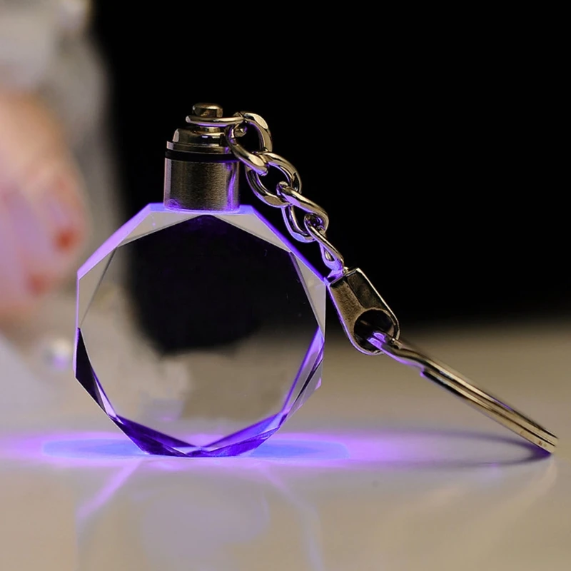 U90C брелок для ключей с логотипом на заказ светящийся кристасветильник подходит