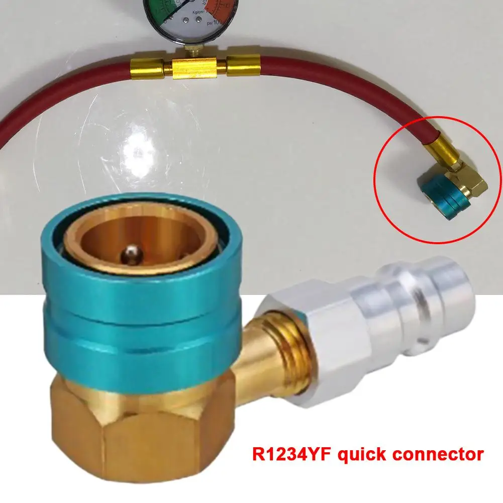 

R1234YF автомобильный Кондиционер хладагент быстрый разъем простое соединение жидкости сопло QC1234L13LS алюминий