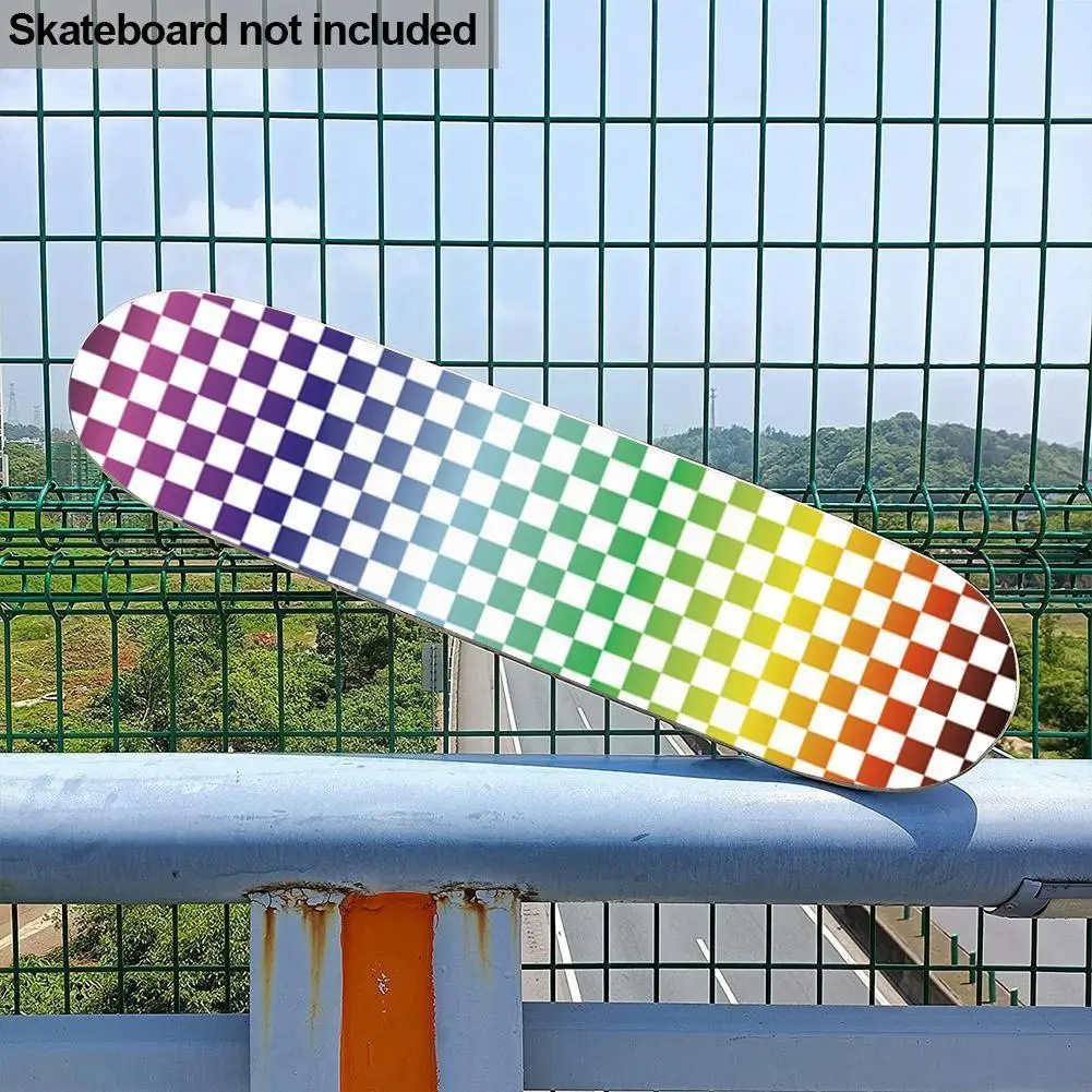 

Профессиональный Скейтборд воздушное отверстие цветная наждачная бумага двойная лента скейтборд качающийся захват лист Нескользящая рыб...