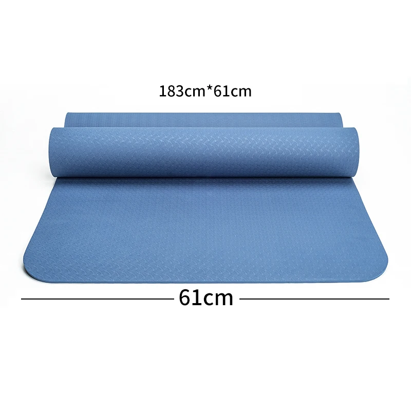 Новый нескользящий коврик для йоги из ТПЭ спортивные коврики упражнений фитнеса