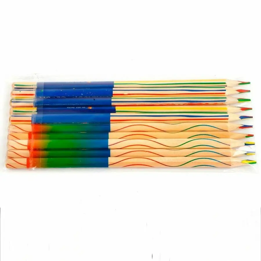 10 шт./компл. Набор цветных деревянных карандашей для рисования детей школы