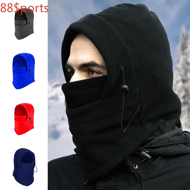 

New Winter Warm Fleece Hood Hood Hiking Scarf Beanie Women's Men's Outdoor Warm Hunting Skiing Unisex Skull Accessories