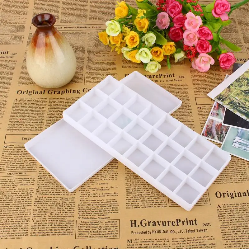 Профессиональная пластиковая фотопалитра складная палитра для смешивания