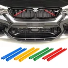 2 шт., декоративные наклейки на решетку радиатора для BMW X3, X4, X5, X6, E83, F20, G20, G21, G28, G29