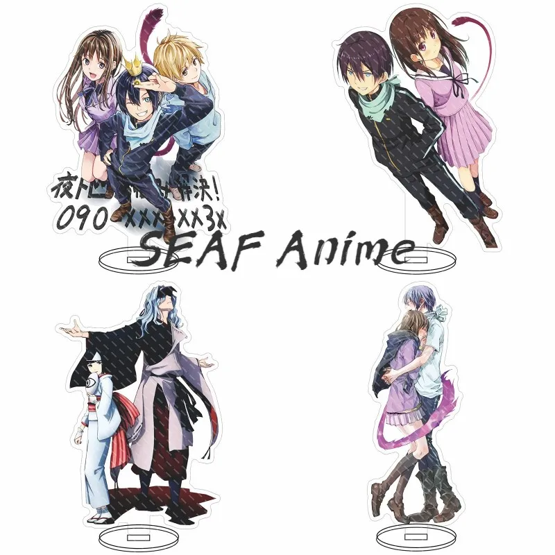 

Anime Noragami Acrylic Figures Stand Model Plate Desk Decor Ya To Iki Hiyori Character Collection Keychain Anime