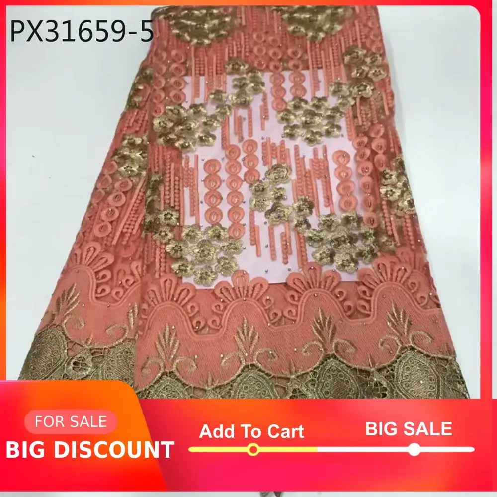 Итальянская мода показ персикового цвета вышивка с золотой свадьбы Элегантный