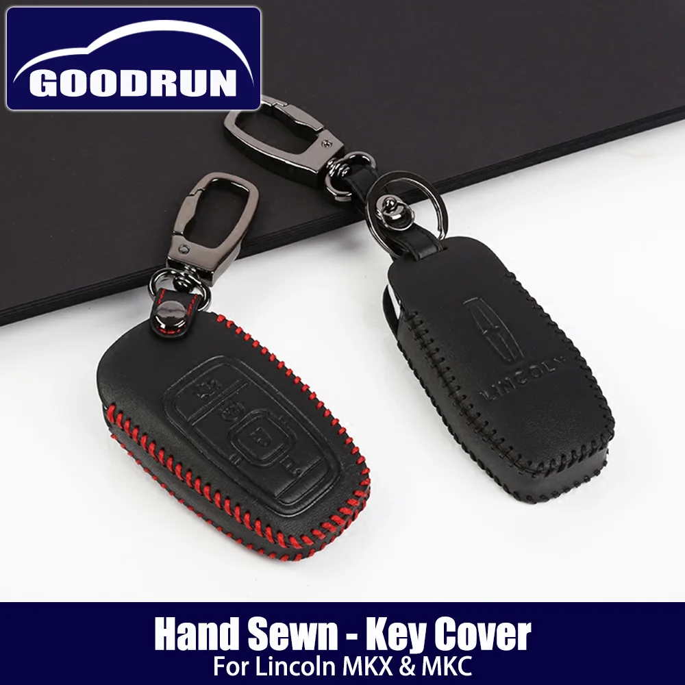 

Чехол для ключей для Lincoln MKZ MKC, искусственная кожа для ручного стежка, защита от царапин, высокое качество, оригинальные автомобильные данны...