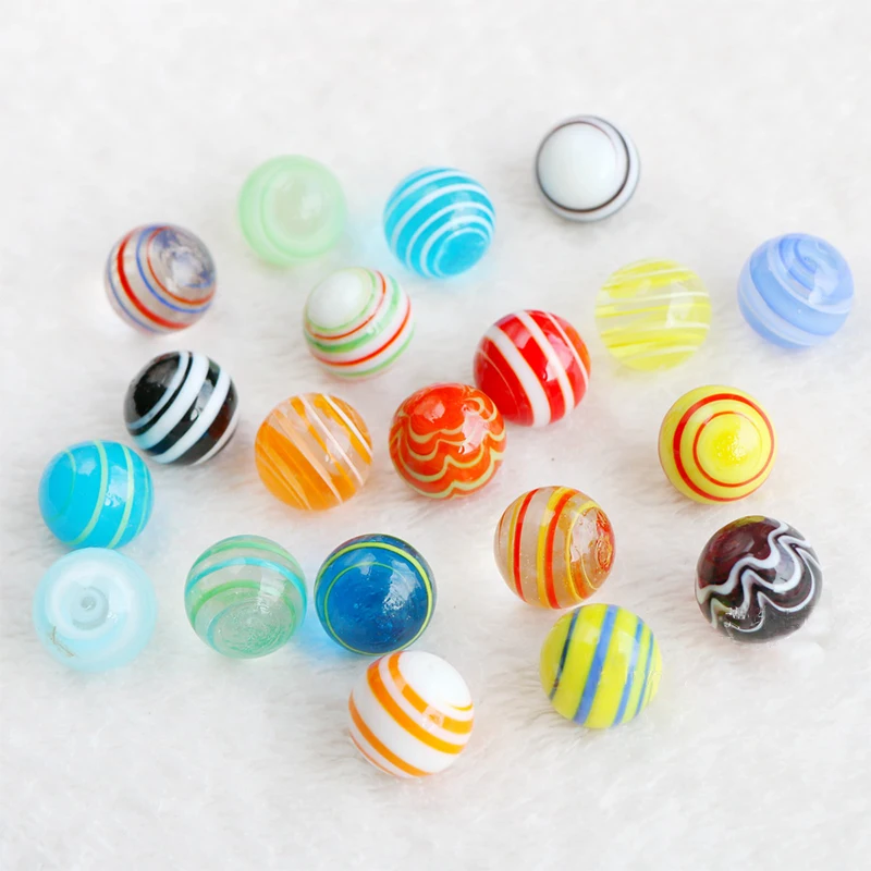 20pcs 16MM Glass Ball Console Game Pinball Machine Small Crystal Marbles Run Pat Toys Parent- Child Beads Bouncing Sports | Игрушки и