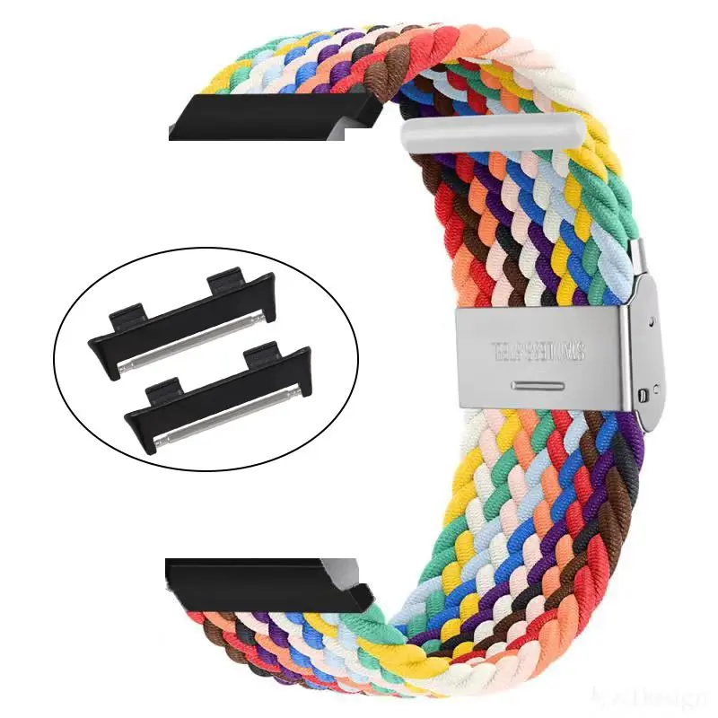 Nylon Braided Solo Loop Band for Oppo Watch 41mm 46mm Strap for Oppo Watch Strap 41mm 46mm Accessories Band