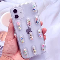 for girls christmas day 3d cute clear pills capsules oppo reno5pro phone case for reno 2 3 4z 4 pro silicone tpu back cover etui
