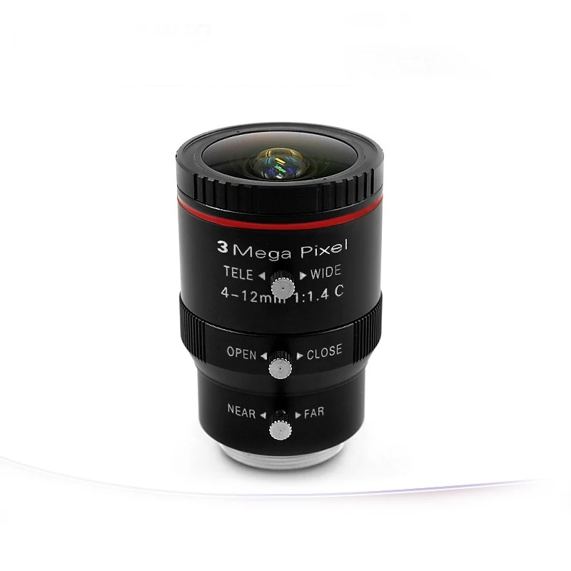 Industrial lens 4-12mm 1/2 inch HD 3 million C-mount Manual zoom Machine vision inspection | Безопасность и защита