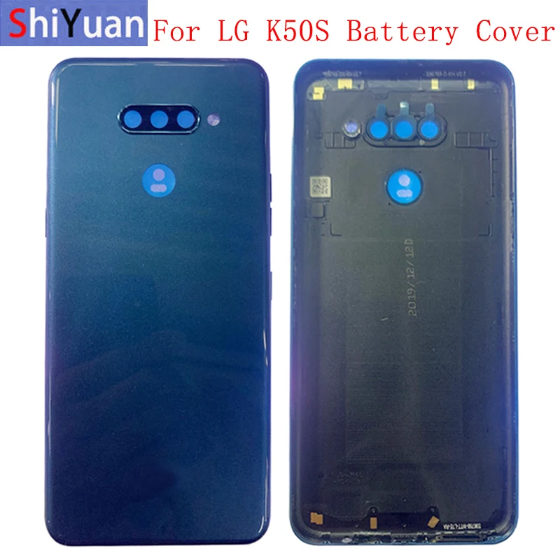 

Battery Case Cover Rear Door Housing Back Case For LG K50S Battery Cover Camera Frame Lens with Logo