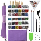 Стразы для горячей фиксации, 2000 шт.-9600 шт.кор., набор s-Setштепсельная вилка ЕС или США аппликатор для исправления