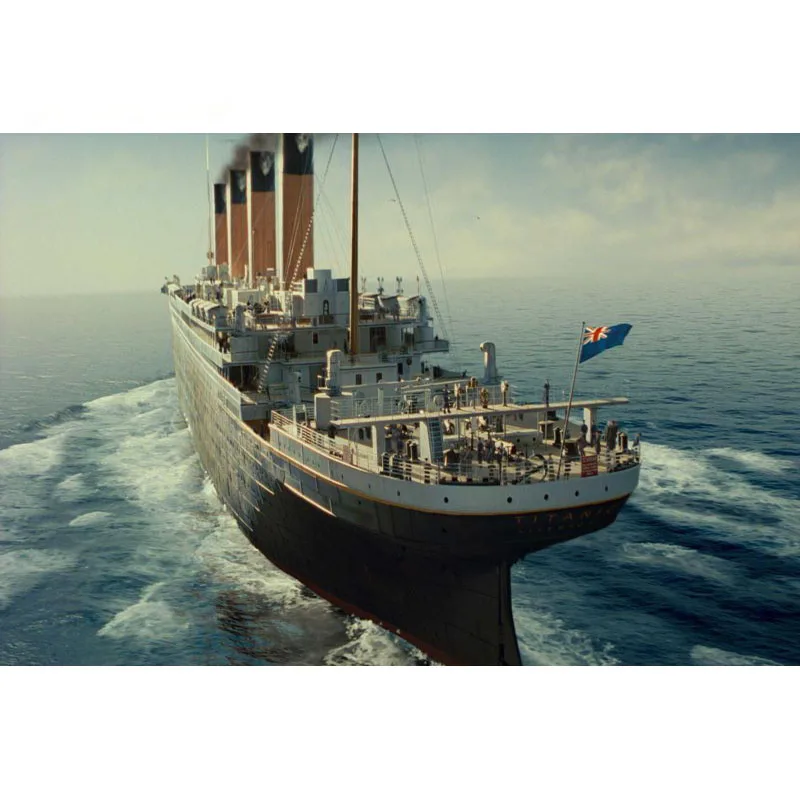 Декор для гостиной плакат на холсте Титаник морская ночь 27x40 см настенный | Дом и