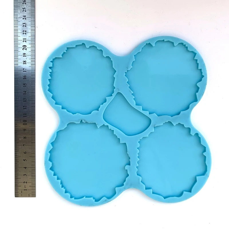 

Irregular Round Coaster Epoxy Resin Molds DIY Cup Mat Silicone Mold Handmade Crafts Home Decoration Jewelry Making Tools