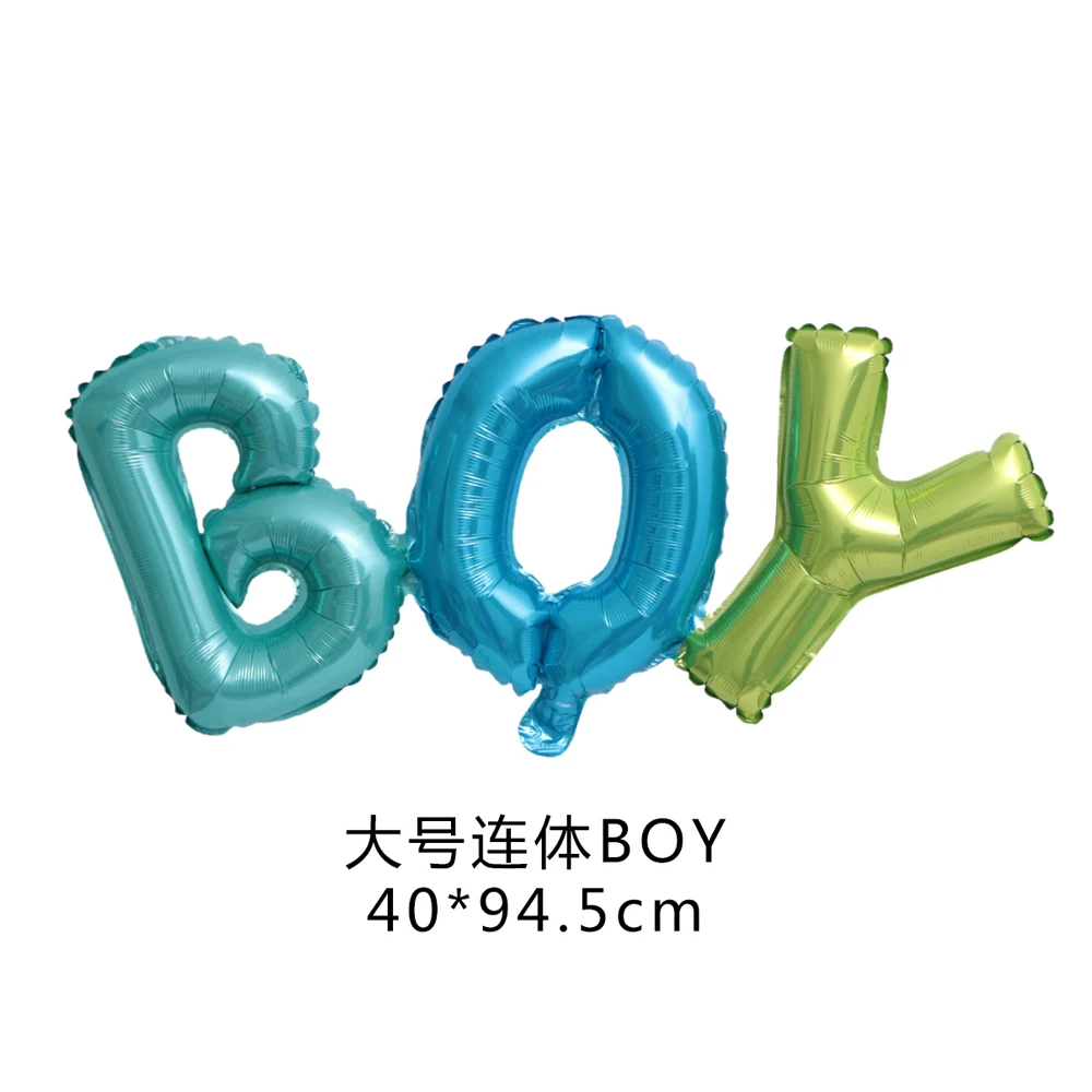 

Link Baby Boy Girl Letter Foil Balloons Baby Shower Birthday Wedding Party Large Size Connect Baby Alphabet Air Globos Decor