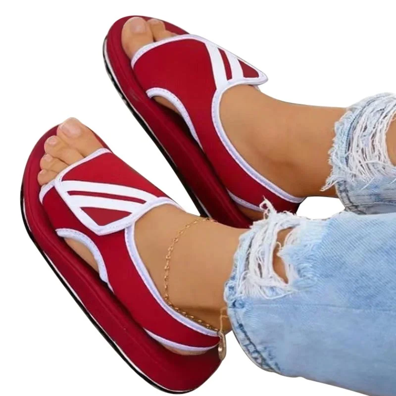 

2021 New Summer Women Sandals Mesh Platform Shoes Ladies Slides Soft Flats Outdoor Sandalias Plus Size Woman Shoes