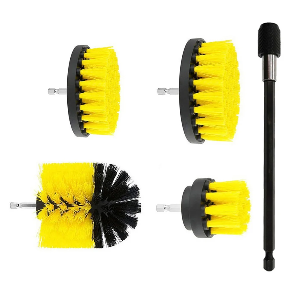 

Drill Brush Set Power Scrub Brushes Car Cleaning Brush For Car Wooden Carpet Clean Car Tire Wheel 2/3.5/4/5 inch Washing Brush