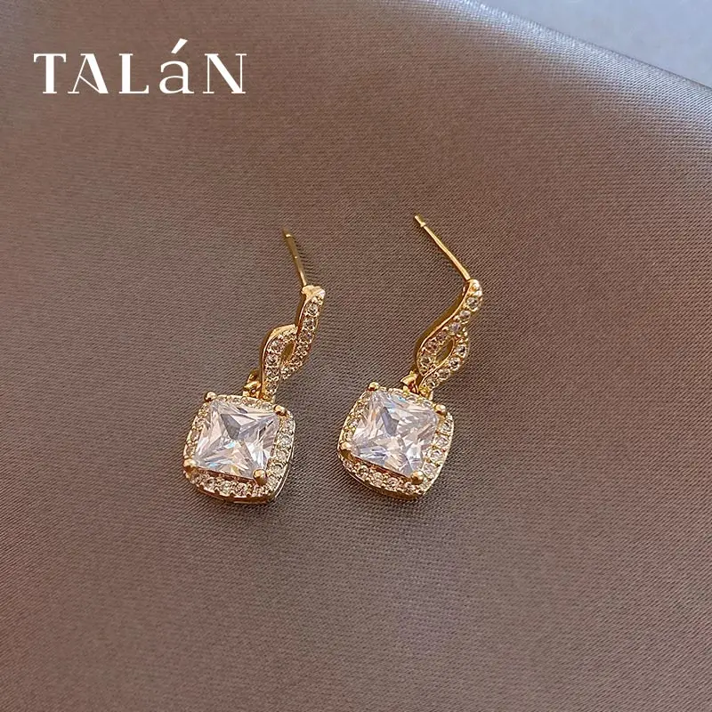 Светильник роскошный большой циркон серьги подвески в Корейском стиле