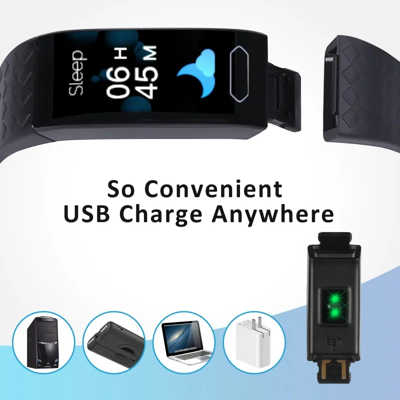 

Smart Band Watch Sport Heart Rate Monitor Fitness Tracker Smart Watch for Men Women Sport Bracelet For iOS Android