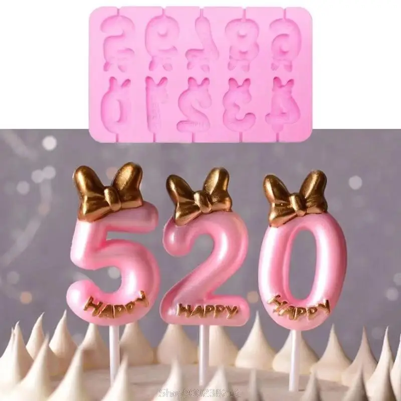 Цифры формы силиконовая форма буквы 3D Fondant (сахарная) формочка для торта