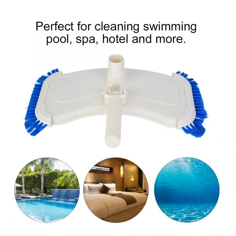 

Newly Weighted Butterfly Style Vacuum Head with Side Brushes Cleaning Tool for Swimming Pool